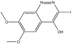 3-Iodo-6,7-dimethoxy-cinnolin-4-ol Struktur