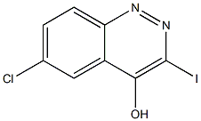 6-Chloro-3-iodo-cinnolin-4-ol Struktur