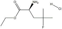 (S)-ethyl 2-amino-4-fluoro-4-methylpentanoate (hydrochloride) Struktur