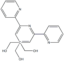 [2,2:6,2-TERPYRIDINE]-4,4,4-TRIYLTRIMETHANOL Struktur