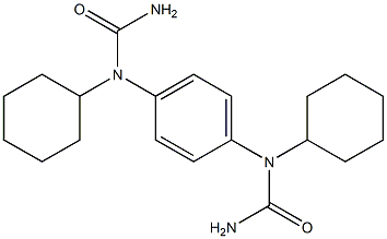 N',N'''-1,4-phenylenebis(N-cyclohexylurea) Struktur