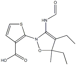 ethyl 5-ethyl-2-(5-methylisoxazole-3-carboxamido)thiophene-3-carboxylate Struktur