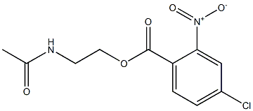 2-acetamidoethyl 4-chloro-2-nitrobenzoate Struktur