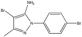 4-Bromo-1-(4-bromophenyl)-3-methyl-1H-pyrazol-5-amine Struktur