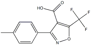 5-(Trifluoromethyl)-3-p-tolylisoxazole-4-carboxylic acid Struktur