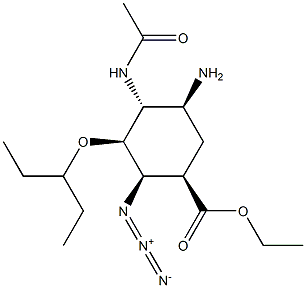 Ethyl (1R,2R,3S,4R,5S)-4-acetamido-5-amino-2-azido-3- (1-ethylpropoxy)cyclohexanecarboxylate