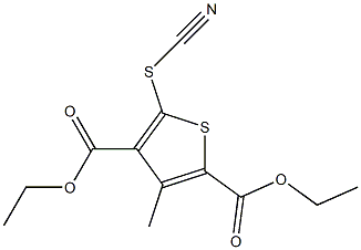 3-METHYL-5-THIOCYANATO-THIOPHENE-2,4-DICARBOXYLIC ACID DIETHYL ESTER Struktur