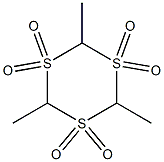 2,4,6-TRIMETHYL-(1,3,5)TRITHIANE 1,1,3,3,5,5-HEXAOXIDE Struktur