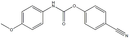 4-CYANOPHENYL N-(4-METHOXYPHENYL)CARBAMATE Struktur