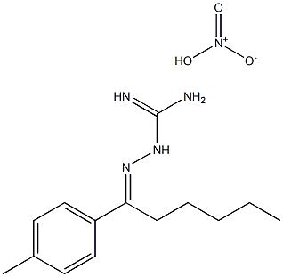 1-(4-METHYL-ALPHA-PENTYLBENZYLIDENEAMINO)GUANIDINE NITRATE Struktur