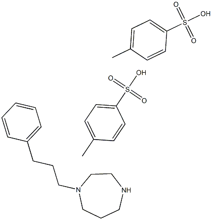 1-(3-Phenylpropyl)-1,4-diazepane bis(p-toluenesulfonate) Struktur