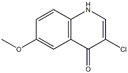 3-Chloro-6-methoxy-1H-quinolin-4-one Struktur