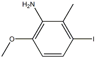 3-Iodo-6-methoxy-2-methyl-phenylamine Struktur