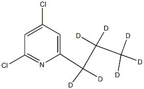 2,4-Dichloro-6-(n-propyl-d7)-pyridine Struktur