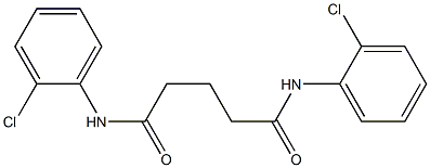 N,N'-bis(2-chlorophenyl)pentanediamide Struktur