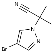 2-(4-BROMO-1H-PYRAZOL-1-YL)-2-METHYLPROPANENITRILE Struktur