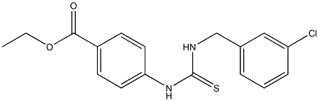 ethyl 4-(3-(3-chlorobenzyl)thioureido)benzoate Struktur