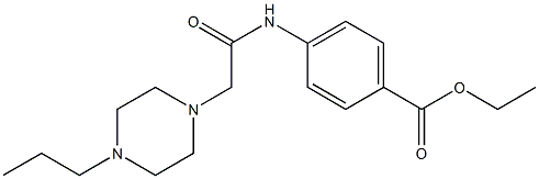 ethyl 4-(2-(4-propylpiperazin-1-yl)acetamido)benzoate Struktur