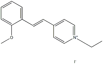 1-ETHYL-4-(2-METHOXYSTYRYL)PYRIDINIUM IODIDE Struktur