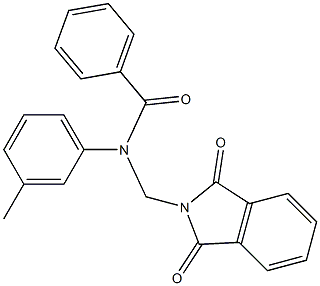 N-(1,3-DIOXO-1,3-DIHYDRO-ISOINDOL-2-YLMETHYL)-N-M-TOLYL-BENZAMIDE Struktur