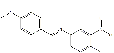 N-(4-(DIMETHYLAMINO)BENZYLIDENE)-4-METHYL-3-NITROANILINE Struktur