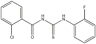 1-(2-CHLOROBENZOYL)-3-(2-FLUOROPHENYL)-2-THIOUREA Struktur