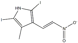 2,5-DIIODO-4-METHYL-3-(2-NITROVINYL)PYRROLE Struktur