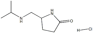 5-[(Isopropylamino)methyl]pyrrolidin-2-one hydrochloride Struktur