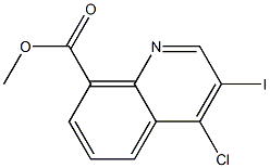 4-Chloro-3-iodo-quinoline-8-carboxylic acid methyl ester Struktur