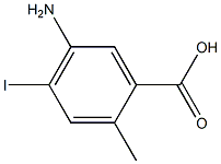 5-Amino-4-iodo-2-methyl-benzoic acid Struktur