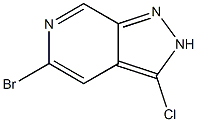 5-Bromo-3-chloro-2H-pyrazolo[3,4-c]pyridine Struktur