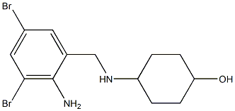 (1s,4s)-4-((2-amino-3,5-dibromobenzyl)amino)cyclohexan-1-ol Struktur