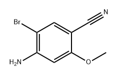 4-Amino-5-bromo-2-methoxy-benzonitrile Struktur