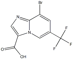 8-Bromo-6-trifluoromethyl-imidazo[1,2-a]pyridine-3-carboxylic acid Struktur