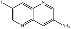 7-fluoro-1,5-naphthyridin-3-amine Struktur