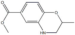 methyl 2-methyl-3,4-dihydro-2H-benzo[b][1,4]oxazine-6-carboxylate Struktur