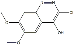 3-Chloro-6,7-dimethoxy-cinnolin-4-ol Struktur