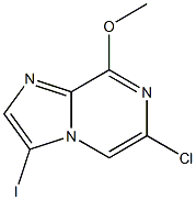 6-Chloro-3-iodo-8-methoxy-imidazo[1,2-a]pyrazine Struktur