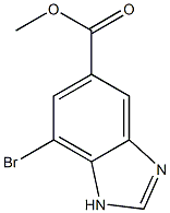 7-Bromo-1H-benzoimidazole-5-carboxylic acid methyl ester Struktur