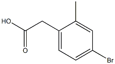 2-(4-bromo-2-methylphenyl)acetic acid Struktur