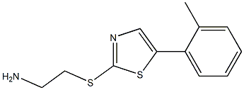 2-(5-o-tolylthiazol-2-ylthio)ethanamine Struktur