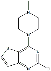 2-chloro-4-(4-methylpiperazin-1-yl)thieno[3,2-d]pyrimidine Struktur