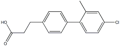 3-(4'-chloro-2'-methylbiphenyl-4-yl)propanoic acid Structure