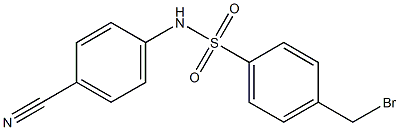 4-(bromomethyl)-N-(4-cyanophenyl)benzenesulfonamide