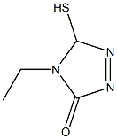 4-ethyl-5-mercapto-4,5-dihydro-3H-1,2,4-triazol-3-one Struktur