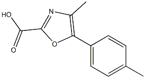 4-methyl-5-p-tolyloxazole-2-carboxylic acid Struktur