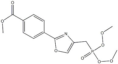 methyl 4-(4-((dimethoxyphosphoryl)methyl)oxazol-2-yl)benzoate Struktur