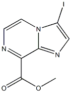 3-Iodo-imidazo[1,2-a]pyrazine-8-carboxylic acid methyl ester Struktur