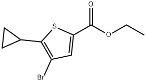 ethyl 4-bromo-5-cyclopropylthiophene-2-carboxylate Struktur