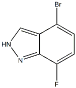 4-Bromo-7-fluoro-2H-indazole Struktur